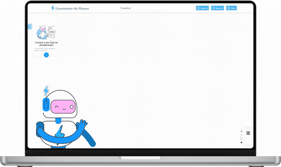 Interface do PowerBot conectada ao Bitrix24